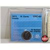 Image 2 : Canada Ten Cent (7 Certified Coins) : - 1972 : CCCS Cert : UNC-65 - 1973 : ICCS Cert : PL-66 - 1974 