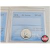 Image 6 : Canada Ten Cent (5 Certified Coins) : - 1973 : ICCS Cert : SP-64 - 1974 : ICCS Cert : SP-66 - 1975 :