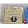 Image 2 : Canada Ten Cent (5 Certified Coins) : - 1985 "Ultra Heavy Cameo" : ICCS Cert : PF-67 - 1986 "UHC" : 