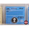 Image 3 : Canada Ten Cent (5 Certified Coins) : - 1985 "Ultra Heavy Cameo" : ICCS Cert : PF-67 - 1986 "UHC" : 