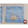 Image 6 : Canada Ten Cent (5 Certified Coins) : - 1985 "Ultra Heavy Cameo" : ICCS Cert : PF-67 - 1986 "UHC" : 