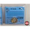 Image 4 : Canada Ten Cent (5 Certified Coins) : - 1995 : CCCS Cert : UNC-65 - 1996 "Silver, UHC" : CCCS Cert :