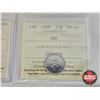 Image 6 : Canada Ten Cent (5 Certified Coins) : - 1995 : CCCS Cert : UNC-65 - 1996 "Silver, UHC" : CCCS Cert :