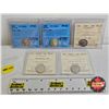 Image 1 : Canada Ten Cent (5 Certified Coins) : - 1997 "Silver, UHC" : CCCS Cert : PF-67 - 1998 "Silver, UHC" 