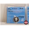 Image 2 : Canada Ten Cent (5 Certified Coins) : - 1997 "Silver, UHC" : CCCS Cert : PF-67 - 1998 "Silver, UHC" 