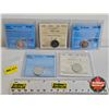 Image 1 : Canada Ten Cent (5 Certified Coins) : - 2002 "Silver, UHC" : CCCS Cert : PF-67 - 2006 "RCM Logo" : I