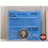 Image 2 : Canada Ten Cent (5 Certified Coins) : - 2002 "Silver, UHC" : CCCS Cert : PF-67 - 2006 "RCM Logo" : I