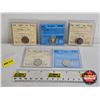 Image 1 : Canada Ten Cent (5 Certified Coins) : - 2005P "Numismatic BU" : ICCS Cert : MS-66 - 2006 "Silver, UH