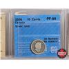 Image 3 : Canada Ten Cent (5 Certified Coins) : - 2005P "Numismatic BU" : ICCS Cert : MS-66 - 2006 "Silver, UH