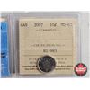 Image 4 : Canada Ten Cent (5 Certified Coins) : - 2005P "Numismatic BU" : ICCS Cert : MS-66 - 2006 "Silver, UH