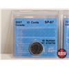 Image 2 : Canada Ten Cent (5 Certified Coins) : - 2007 : CCCS Cert : SP-67 - 2010 : CCCS Cert : SP-67 - 2011 :