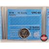 Image 3 : Canada Ten Cent (5 Certified Coins) : - 2016 "Silver, UHC" : CCCS Cert : PF-68 - 2018 : CCCS Cert : 