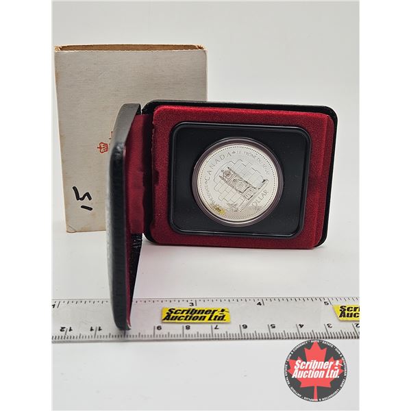 RCM Canada Silver Dollar 1952-1977 Throne of the Senate (Black Clamshell Case)