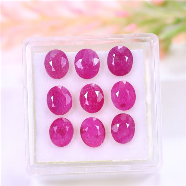 7.35 ct Certified Mozambique Ruby Gemstone Parcel ($14,700 Appraisal) (Inv #SR034)