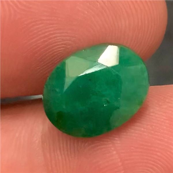 5.35 ct Certified Colombian Emerald Gemstone ($6,650 Appraisal) (Inv #SR038)