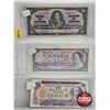 Image 2 : Canada $10 Bills Collector Combo (6 Bills):  - 1937 : Gordon/Towers #JD3447253 - 1954 : Beattie/Rasm