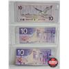 Image 6 : Canada $10 Bills Collector Combo (6 Bills):  - 1937 : Gordon/Towers #JD3447253 - 1954 : Beattie/Rasm