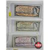 Image 3 : Canada Bills 1954 Series (6) :  - $50 : Beattie/Coyne #AH8779524 - $20 : Beattie/Rasminsky #WE225907