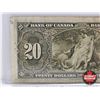 Image 5 : Bank of Canada $20 Bill 1937 : Gordon/Towers #DE0328029