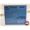 Image 7 : Canada Twenty Five Cent (2 Certified Coins) : - 1992 "1867-1967, Caribou" : CCCS Cert : UNC-67 - 199