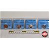 Image 1 : Canada Twenty Five Cent (4 Certified Coins) : - 2002 "Canada Day" : CCCS Cert : UNC-64 - 2011 "Tooth