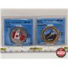 Image 1 : Canada Fifty Cent (2 Specialty Certified Coins) : - 2010 "Siasaurofteryx" : CCCS Cert : SP-66 - 2018