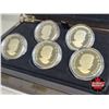 Image 9 : RCM 2016 $20 Geometry in Art : Fine Silver 5-Coin Set in Display Case - The Caribou (COA #2856) - Th