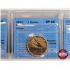 Image 4 : Canada One Dollar (4 Certified Coins) : - 1992 "1867-1967, Loon" : CCCS Cert : UNC-67 - 2000 "Loon" 