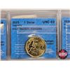 Image 4 : Canada One Dollar (4 Certified Coins) : - 2005 "Terry Fox, Half Grass" : CCCS Cert : MS-64 - 2023 "E