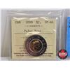 Image 2 : Canada Two Dollar "Toonies" (3 Certified Coins) : - 2000 "Polar Bear" : ICCS Cert : SP-66 - 2006 "Be