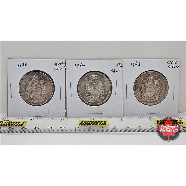 Canada Fifty Cent (3) : 1963; 1963; 1964