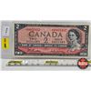 Image 1 : Canada $2 Bill 1954 *Replacement : Beattie/Rasminsky # *AB0055412