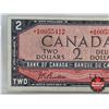 Image 2 : Canada $2 Bill 1954 *Replacement : Beattie/Rasminsky # *AB0055412