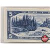 Image 5 : Canada $5 Bill 1954 *Replacement : Beattie/Rasminsky # *RC0024006