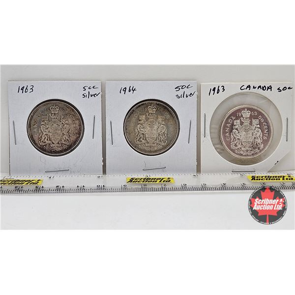 Canada Fifty Cent (3) : 1963; 1963; 1964