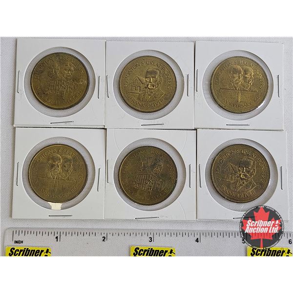 Tokens : Edmonton Great Pioneers : Klondike (6) : 1978; 1978; 1979; 1979; 1980; 1980