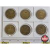 Image 1 : Tokens : Edmonton Great Pioneers : Klondike (6) : 1978; 1978; 1979; 1979; 1980; 1980