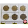 Image 2 : Tokens : Edmonton Great Pioneers : Klondike (6) : 1978; 1978; 1979; 1979; 1980; 1980