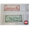 Image 10 : Canada Bills 1954 Series (8) : - $1000 : Lawson/Bouey #AK1784166 - $100 : Lawson/Bouey #CJ0226059 - 