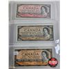 Image 2 : Canada Bills 1954 Series (8) : - $1000 : Lawson/Bouey #AK1784166 - $100 : Lawson/Bouey #CJ0226059 - 
