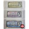 Image 4 : Canada Bills 1954 Series (8) : - $1000 : Lawson/Bouey #AK1784166 - $100 : Lawson/Bouey #CJ0226059 - 