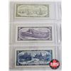Image 9 : Canada Bills 1954 Series (8) : - $1000 : Lawson/Bouey #AK1784166 - $100 : Lawson/Bouey #CJ0226059 - 