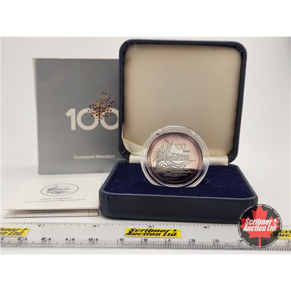 Canada 2005 Alberta Centennial Medallion (COA .999 Fine Silver)