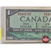 Image 2 : Canada $1 Bill 1954 : Beattie/Rasminsky #DP2431747
