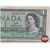 Image 3 : Canada $1 Bill 1954 : Beattie/Rasminsky #DP2431747
