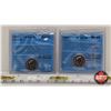 Image 1 : Canada Ten Cent (2 Certified Coins) : - 1996 : CCCS : AU-55 - 1997 : CCCS : SP-66