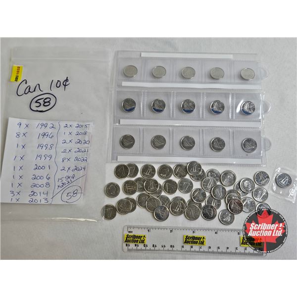 Canada Ten Cent (58) : 1992 - 2024 (Intermittent)