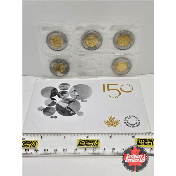RCM Canada 150 Collection : Sir John A. MacDonald : 2015 Five-Coin Toonie Pack