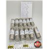 Image 1 : Canada Twenty Five Cent 2000 (Partial Rolls) : (452 Coins) - Pride (37) - Ingenuity (37) - Achieveme
