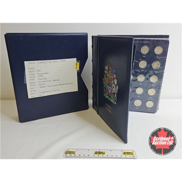 Canada Twenty Five Cent Collection in Lighthouse Portfolio Collector Book (152 Coins) (1953 - 2015 I